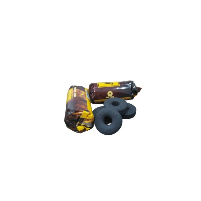 40mm With Hole Black Round Hookah Charcoal