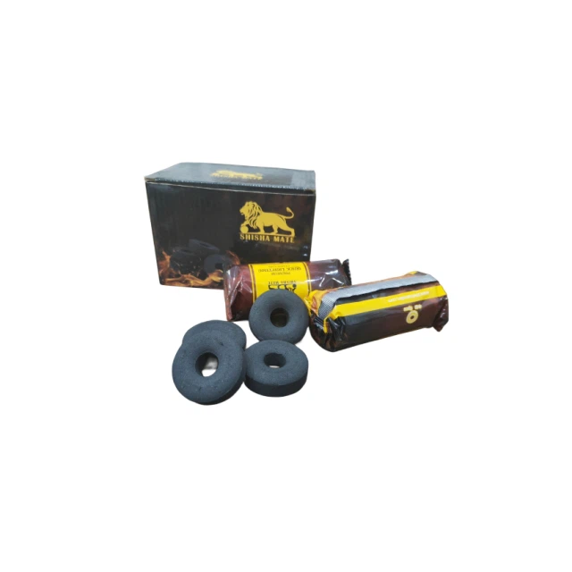 40mm With Hole Black Round Hookah Charcoal